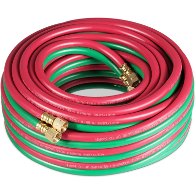 OXY-ACE Tyelene 300-PSI Twin Hose W/Fitting 1/4"x328'' BEST WELDS