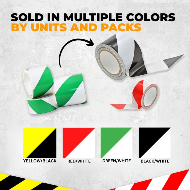 Green/White Safety Warninig Tape