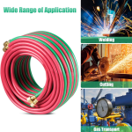 OXY-ACE Tyelene 300-PSI Twin Hose W/Fitting 1/4"x328'' BEST WELDS