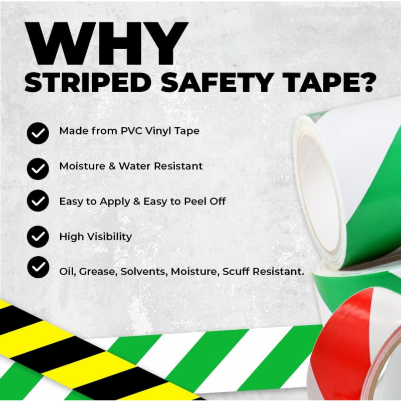 Red/White Safety Warninig Tape