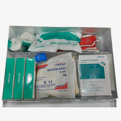 Metal First Aid Kit - 25 Persons