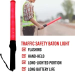 Reflective Traffic Baton (Green & Orange)