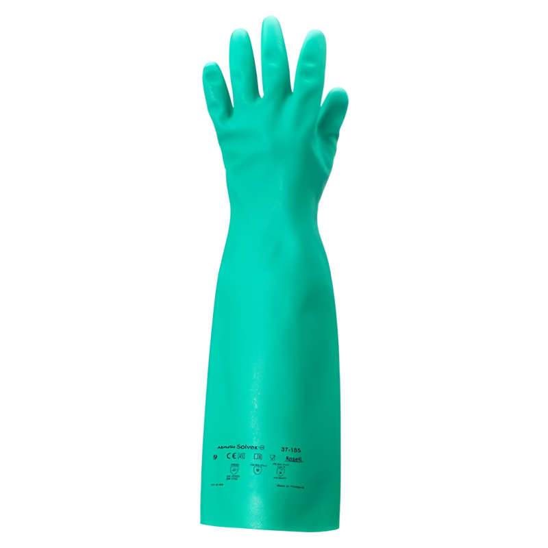 CHEMICAL NITRILE GLOVES - SOLVEX 37-185